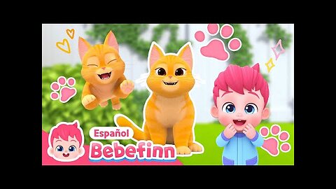 Gatito🐱, Nuevo Miembro de la Familia Bebefinn | La Canción del Gato | Bebefinn Canciones Infantiles