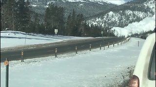 Video shows controlled avalanche at Mt. Bethel that led to snow slide on I-70 near Herman Gulch