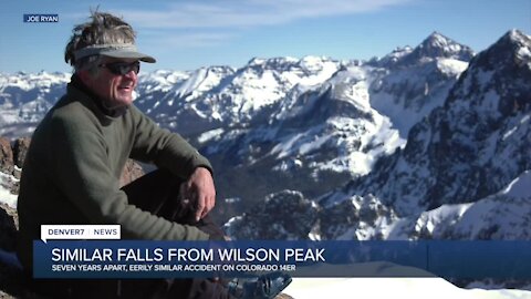 Seven years apart, 2 skiers survived eerily similar, massive falls on Wilson Peak. This is one of their stories.