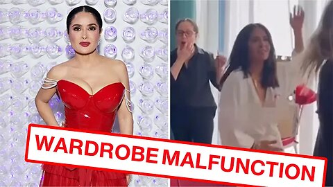 Salma Hayek flashes naked body accidentally during cheeky dance