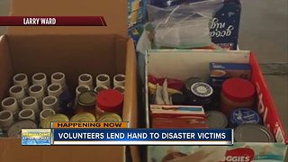 Volunteers lend hand to disaster victims on Thanksgiving
