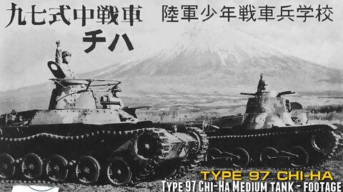 WW2 Type 97 Chi-Ha Wakajishi Tank School - 九七式中戦車 チハ 陸軍少年戦車兵学校 - Footage.