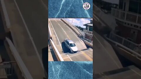 Car crash bridge Weird moments caught on camera