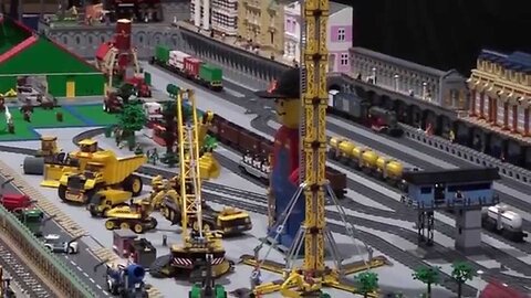 Lego Steam engine Freight train at LegoWorld 2013