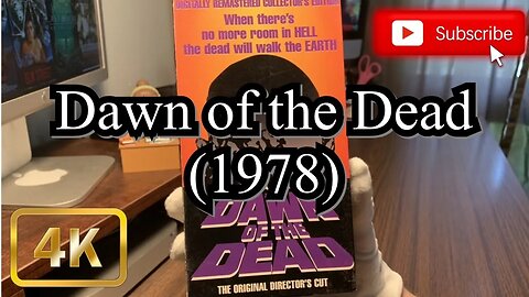 [0013] DAWN OF THE DEAD (1978) VHS [INSPECT] [#dawnofthedead #dawnofthedeadVHS]