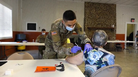 Texas Military Department Distributes COVID-19 Vaccine to Cuero, Texas
