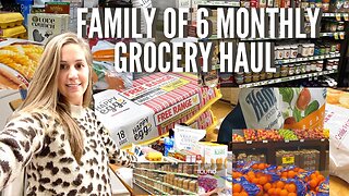 HUGE GROCERY HAUL for Once a Month / LARGE FAMILY / Mom of 5 Vlogs