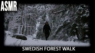 ASMR: Swedish Snowy Forest Walk.