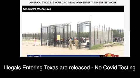 Illegals Arriving in Texas July 30 released at a gas station - No Covid testing