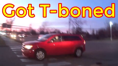 Got T-boned on my way home. — FORT WAYNE, IN | Car Accident | Caught On Dashcam | Footage Show