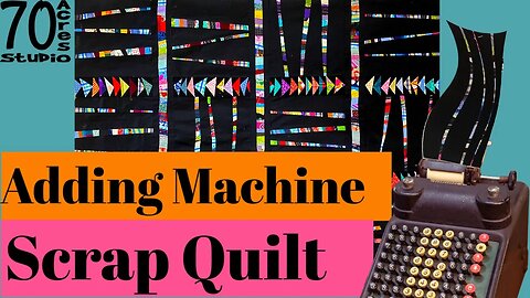Finishing our Adding Machine Tape Scrap Quilt!