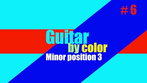 Solo guitar lesson / A minor guitar scale / C major arpeggios/ guitar by color minor 3 scale