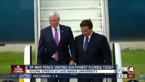 V.P. Mike Pence is in SWFL to visit private Catholic university