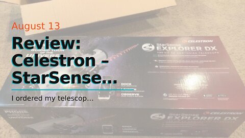 Review: Celestron – StarSense Explorer LT 80AZ Smartphone App-Enabled Telescope – Works with St...