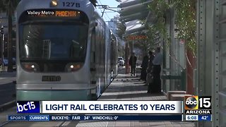 Free light rail rides on Thursday to celebrate anniversary