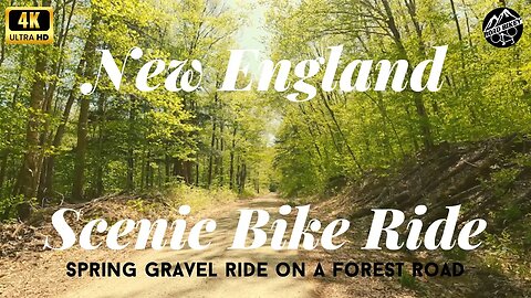 New England Spring Gravel Ride: Scenic 60-Minute Cycling Workout & Relaxation | Bike Tour 4k