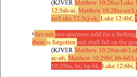 408. Sparrows On Sale; Your Hairs Are Numbered. Matthew 10:29-30, Luke 12:6-7