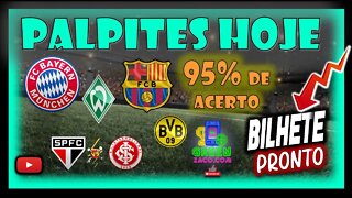 PALPITE FUTEBOL JOGOS DE HOJE 08.11.2022