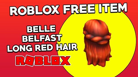 (Roblox Free Item) Belle Of Belfast Long Red Hair