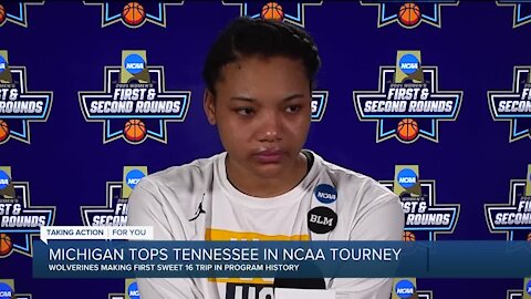 Naz Hillmon, Kim Barnes Arico react as Michigan advances to Sweet 16