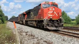 CSX K183 Empty Coke Express Train with CN Power from Sterling Ohio August 14, 2021