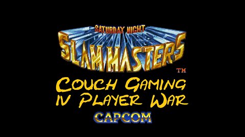 Couch gaming 4 player Saturday Night Slam Masters