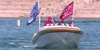 Trump boat parade at Lake Mead