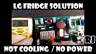 How to repair LG fridge not cooling and no power - Kenmore 795 issue fix