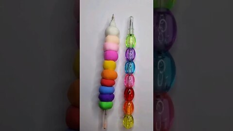 How to make polymer clay pen🍡🍡🍡🍡#clay #diy #satisfying #shorts