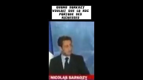 La #RDC doit partagé des richesses selon Sarkozy #drc #guerreenrdc #guerreaucongo #congolais