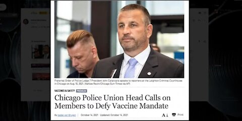 MORE RESISTANCE: Head of Chicago Police Union Tells Members To Defy The Vaccine Mandate