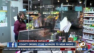 County orders store workers to wear masks