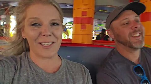 Annie & Ryan Ride Alien Swirling Saucers Together