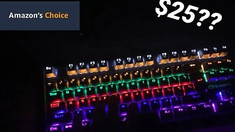 I bought the CHEAPEST mechanical keyboard from Amazon!??