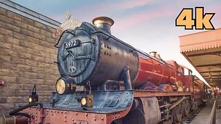 [4k] Hogwarts Express King’s Cross Station Train to Islands of Adventure
