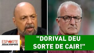 Narrador DETONA São Paulo: "Dorival DEU SORTE de cair!"