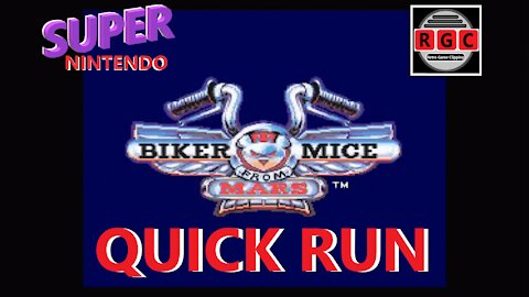 Biker Mice From Mars - Quick Run - Retro Game Clipping