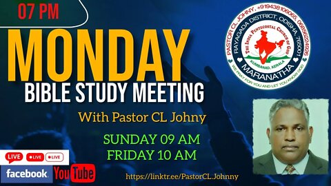 Bible Sermon by Pastor CL Johny Part 2 on 31 October 2022