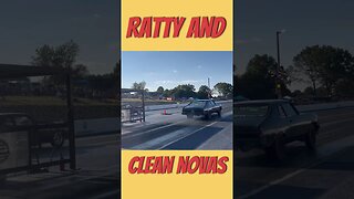 Ratty vs. Clean - Chevy Novas Drag Racing - Central Illinois Dragway #shorts