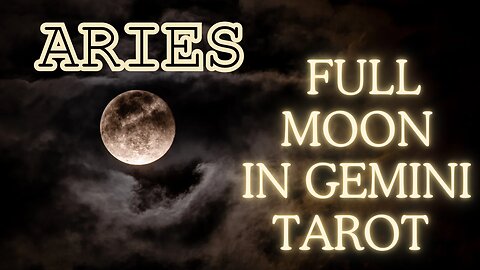 Aries ♈️ - Today you set the pace for the future! Full Moon in Gemini tarot reading #tarotary #tarot