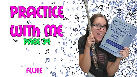 Flute Practice With Me | Rubank Elementary Method For Flute | Lesson 34 A Flat Major