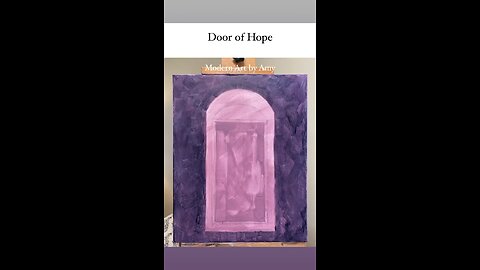 Door of Hope Painting, Bible Verse Art, Hosea, Open Door Art, Painterly Artwork, How to Paint From the Bible