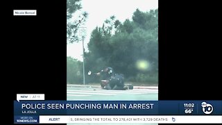 Police seen punching man during arrest