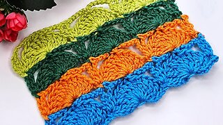 how to crochet amazing shell stitch for blanket ot for jacket