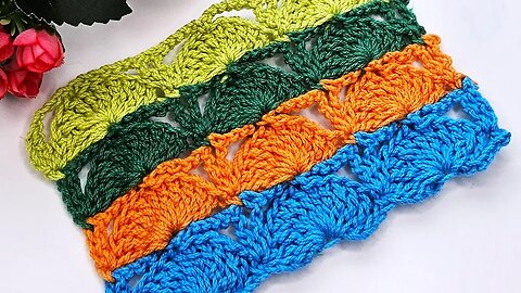 how to crochet amazing shell stitch for blanket ot for jacket