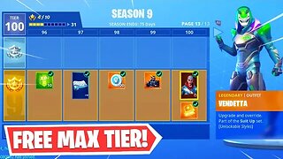 How To Get SEASON 9 "MAX BATTLE PASS" For FREE In Fortnite!