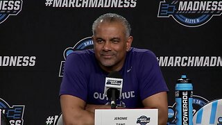 Kansas State Basketball | Jerome Tang speaks from the podium after Michigan State win in Sweet 16