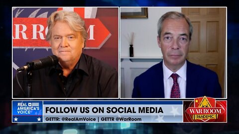 Nigel Farage joins War Room to talk about his move to GETTR and more!
