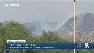 Crew continue battling the Bighorn fire