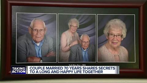 Clinton Township couple shares secret to 70 years of marriage